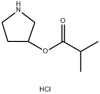3-Pyrrolidinyl 2-methylpropanoate hydrochloride Structure