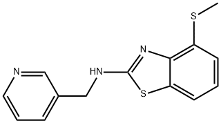 4-(Methylthio)-N-(pyridin-3-ylmethyl)benzo[d]thiazol-2-amine Structure