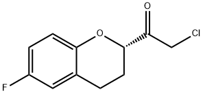 Ethanone, 2-chloro-1-[(2S)-6-fluoro-3,4-dihydro-2H-1-benzopyran-2-yl]- 구조식 이미지