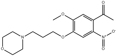 1-(5-Methoxy-4-(3-morpholinopropoxy)-2-nitrophenyl)ethanone Structure