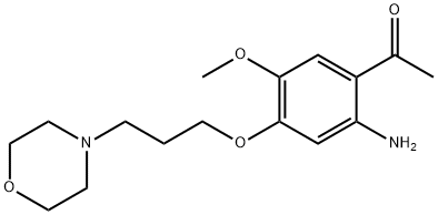 1-(2-Amino-5-methoxy-4-(3-morpholinopropoxy)phenyl)ethanone Structure