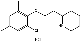 2-[2-(2-Chloro-4,6-dimethylphenoxy)ethyl]-piperidine hydrochloride 구조식 이미지