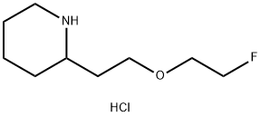 2-[2-(2-Fluoroethoxy)ethyl]piperidinehydrochloride Structure