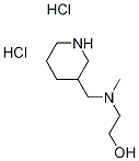 2-[Methyl(3-piperidinylmethyl)amino]-1-ethanoldihydrochloride Structure