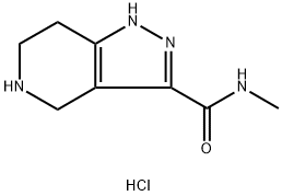 N-Methyl-4,5,6,7-tetrahydro-1H-pyrazolo[4,3-c]-pyridine-3-carboxamide hydrochloride Structure