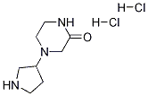 4-(3-Pyrrolidinyl)-2-piperazinone dihydrochloride Structure