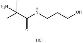 2-Amino-N-(3-hydroxypropyl)-2-methylpropanamidehydrochloride 구조식 이미지