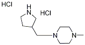 1-Methyl-4-(3-pyrrolidinylmethyl)piperazinedihydrochloride 구조식 이미지