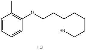 2-[2-(2-Methylphenoxy)ethyl]piperidinehydrochloride Structure