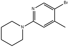 5-Bromo-4-methyl-2-(1-piperidinyl)pyridine Structure