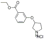 Ethyl 3-(3-pyrrolidinyloxy)benzoate hydrochloride 구조식 이미지