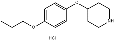 4-(4-Propoxyphenoxy)piperidine hydrochloride Structure