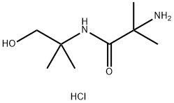 2-Amino-N-(2-hydroxy-1,1-dimethylethyl)-2-methylpropanamide hydrochloride Structure