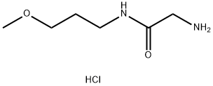2-Amino-N-(3-methoxypropyl)acetamide hydrochloride 구조식 이미지