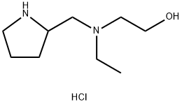 2-[Ethyl(2-pyrrolidinylmethyl)amino]-1-ethanoldihydrochloride Structure