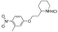 2-[2-(3-Methyl-4-nitrophenoxy)ethyl]piperidinehydrochloride Structure