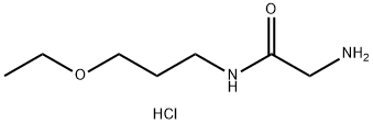 2-Amino-N-(3-ethoxypropyl)acetamide hydrochloride 구조식 이미지