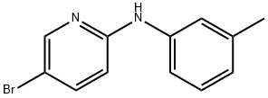 N-(5-Bromo-2-pyridinyl)-N-(3-methylphenyl)amine 구조식 이미지