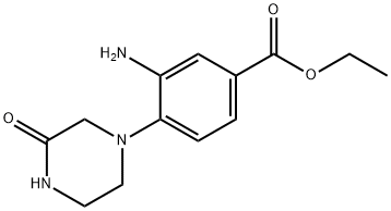 Ethyl 3-amino-4-(3-oxo-1-piperazinyl)benzoate 구조식 이미지