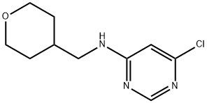 6-Chloro-N-(tetrahydro-2H-pyran-4-ylmethyl)-4-pyrimidinamine 구조식 이미지