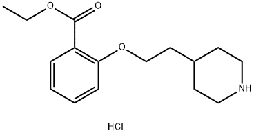 Ethyl 2-[2-(4-piperidinyl)ethoxy]benzoatehydrochloride 구조식 이미지