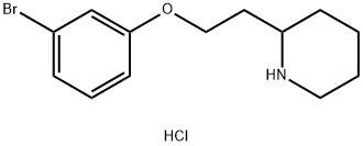 2-[2-(3-Bromophenoxy)ethyl]piperidinehydrochloride 구조식 이미지