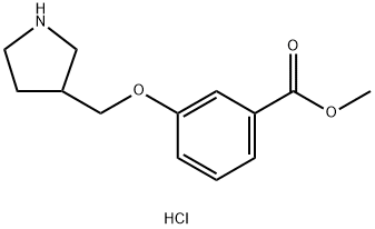 Methyl 3-(3-pyrrolidinylmethoxy)benzoatehydrochloride Structure