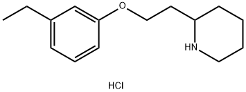 2-[2-(3-Ethylphenoxy)ethyl]piperidinehydrochloride Structure