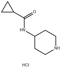 N-(4-Piperidinyl)cyclopropanecarboxamidehydrochloride 구조식 이미지