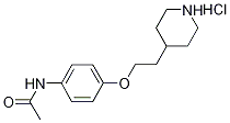 N-{4-[2-(4-Piperidinyl)ethoxy]phenyl}acetamidehydrochloride Structure