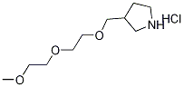 3-{[2-(2-Methoxyethoxy)ethoxy]methyl}pyrrolidinehydrochloride Structure
