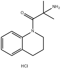 2-Amino-1-[3,4-dihydro-1(2H)-quinolinyl]-2-methyl-1-propanone hydrochloride Structure