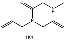 N,N-Diallyl-2-(methylamino)acetamide hydrochloride 구조식 이미지