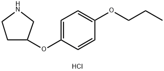 3-(4-Propoxyphenoxy)pyrrolidine hydrochloride Structure