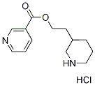 2-(3-Piperidinyl)ethyl nicotinate hydrochloride Structure