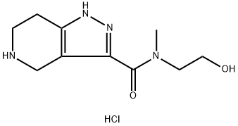 N-(2-Hydroxyethyl)-N-methyl-4,5,6,7-tetrahydro-1H-pyrazolo[4,3-c]pyridine-3-carboxamide HCl Structure