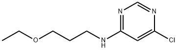 6-Chloro-N-(3-ethoxypropyl)-4-pyrimidinamine Structure