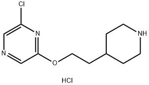 6-Chloro-2-pyrazinyl 2-(4-piperidinyl)ethyl etherhydrochloride Structure