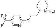 2-[2-(2-Piperidinyl)ethoxy]-5-(trifluoromethyl)-pyridine hydrochloride Structure