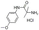 2-Amino-N-(4-methoxyphenyl)-2-methylpropanamidehydrochloride 구조식 이미지