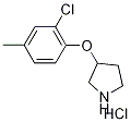 3-(2-Chloro-4-methylphenoxy)pyrrolidinehydrochloride Structure