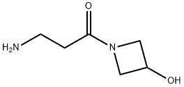 3-Amino-1-(3-hydroxy-1-azetidinyl)-1-propanone 구조식 이미지