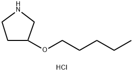 3-(Pentyloxy)pyrrolidine hydrochloride 구조식 이미지