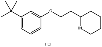 2-{2-[3-(tert-Butyl)phenoxy]ethyl}piperidinehydrochloride 구조식 이미지