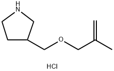 2-Methyl-2-propenyl 3-pyrrolidinylmethyl etherhydrochloride Structure