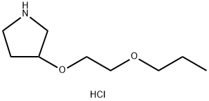 3-(2-Propoxyethoxy)pyrrolidine hydrochloride Structure