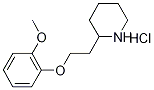 2-Methoxyphenyl 2-(2-piperidinyl)ethyl etherhydrochloride Structure