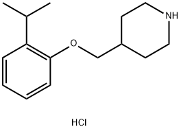 4-[(2-Isopropylphenoxy)methyl]piperidinehydrochloride 구조식 이미지