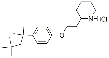 2-{2-[4-(1,1,3,3-Tetramethylbutyl)phenoxy]-ethyl}piperidine hydrochloride Structure