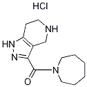 1-Azepanyl(4,5,6,7-tetrahydro-1H-pyrazolo-[4,3-c]pyridin-3-yl)methanone hydrochloride Structure